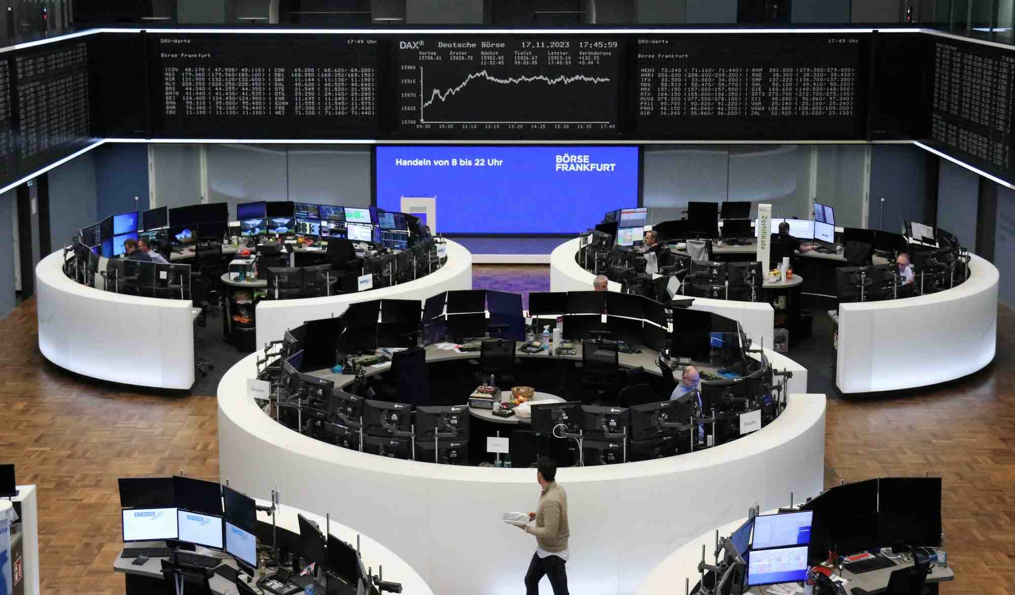 L'indice allemand dax a la bourse de francfort
