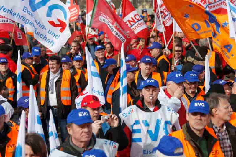 Les cheminots manifestent contre la libéralisation dans l'UE