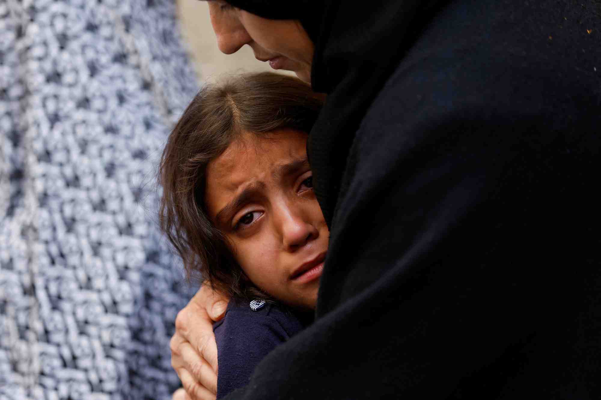 Un enfant lors des funerailles de daoud rayan, tues par les forces israeliennes selon le ministere palestinien de la sante