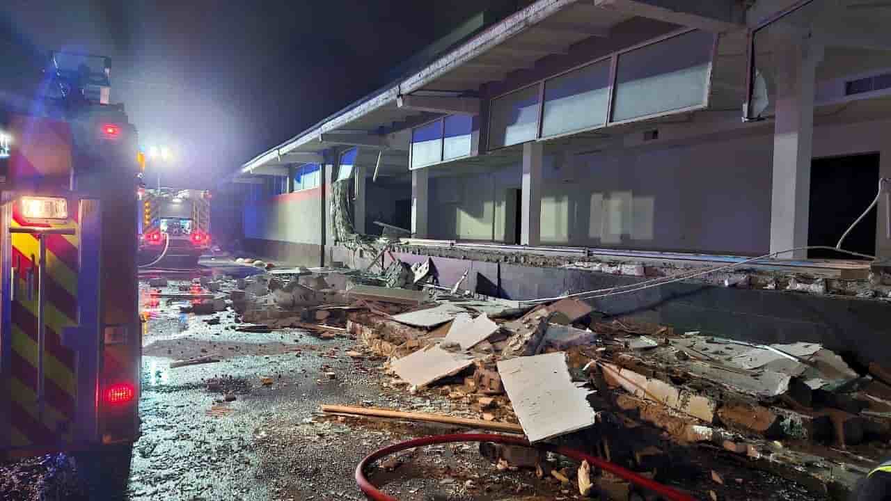 Lviv (ukraine) apres une attaque de drone