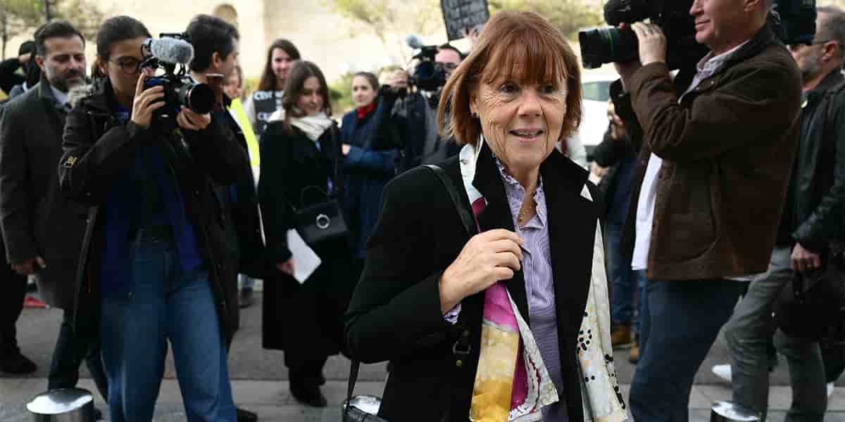 Arrivée de Gisèle Pelicot au tribunal d’Avignon, le 6 novembre.