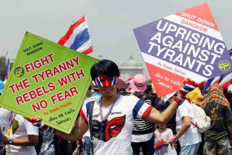 L'opposition thaïlandaise manifeste à la veille des sénatoriales
