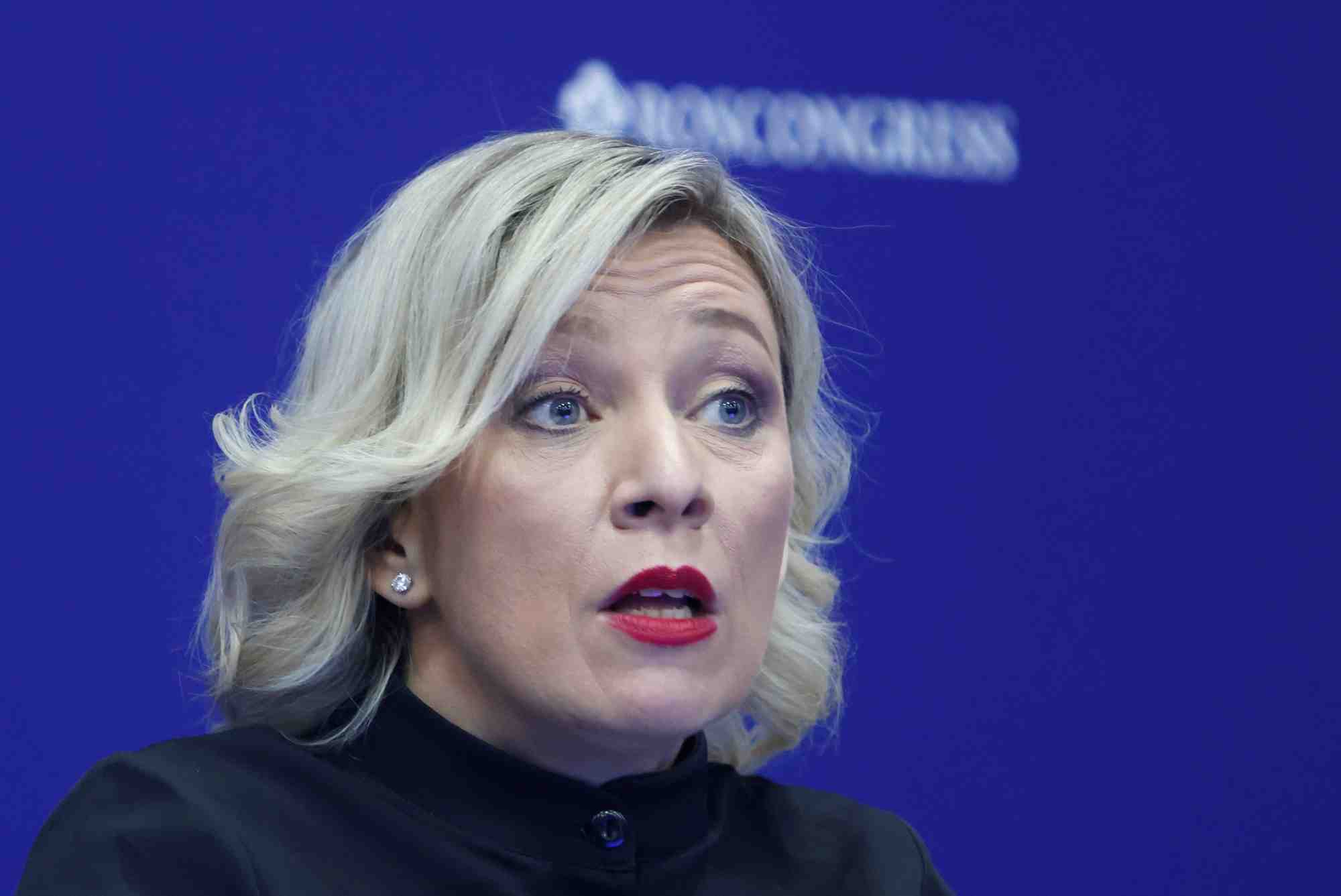 La porte-parole du ministere russe des affaires etrangeres, maria zakharova
