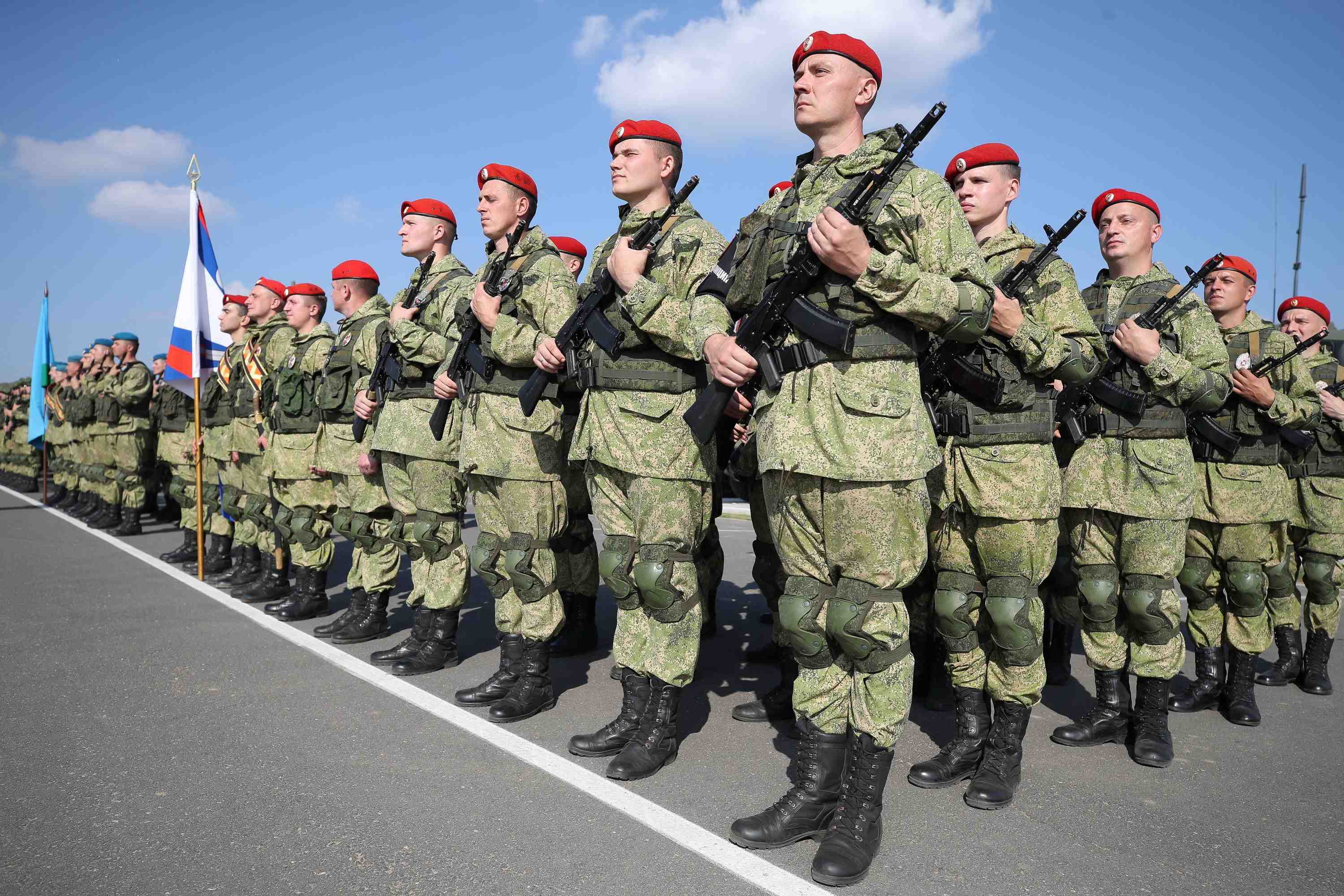 Des robots combattants russes utilises lors des exercices "zapad-2021"