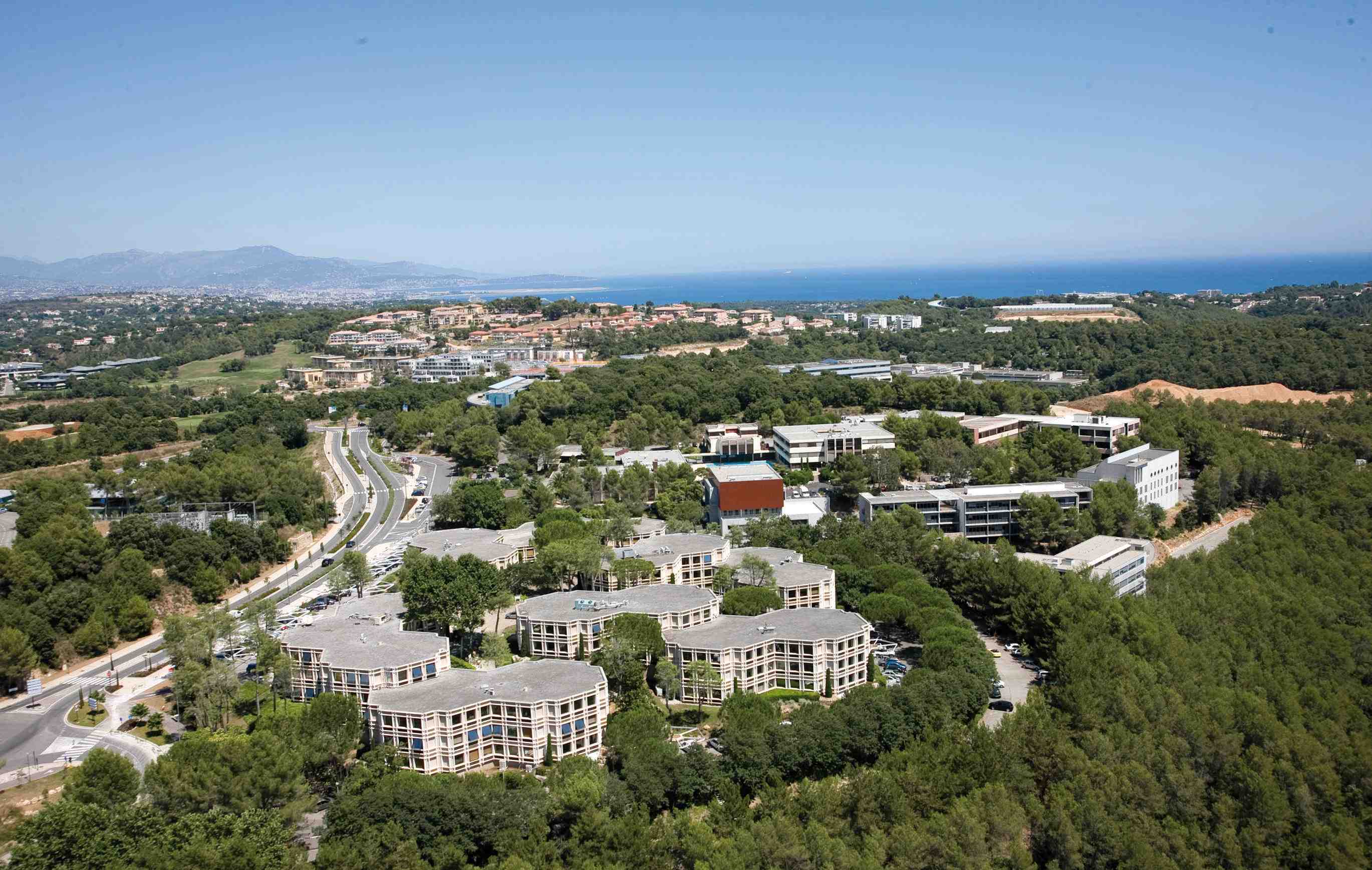 vue aérienne Sofia Antipolis