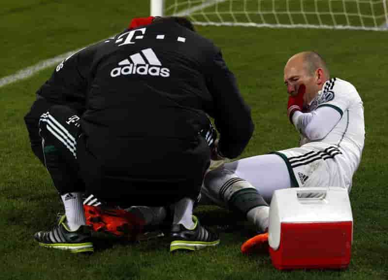 Football: le Bayern Munich privé de Robben pendant six semaines