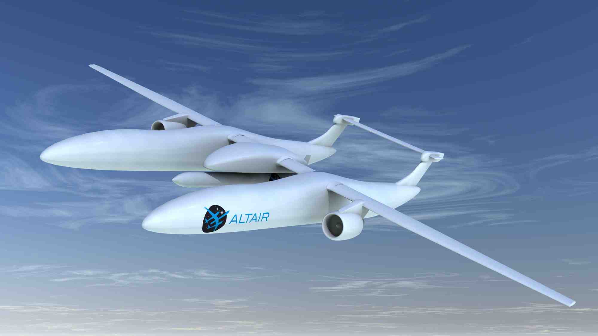 Le projet Altair est centré sur une solution innovante visant le lancement spatial de satellites dans la gamme 50 à 150 kg sur des orbites basses entre 400 et 1.000 km d'altitude