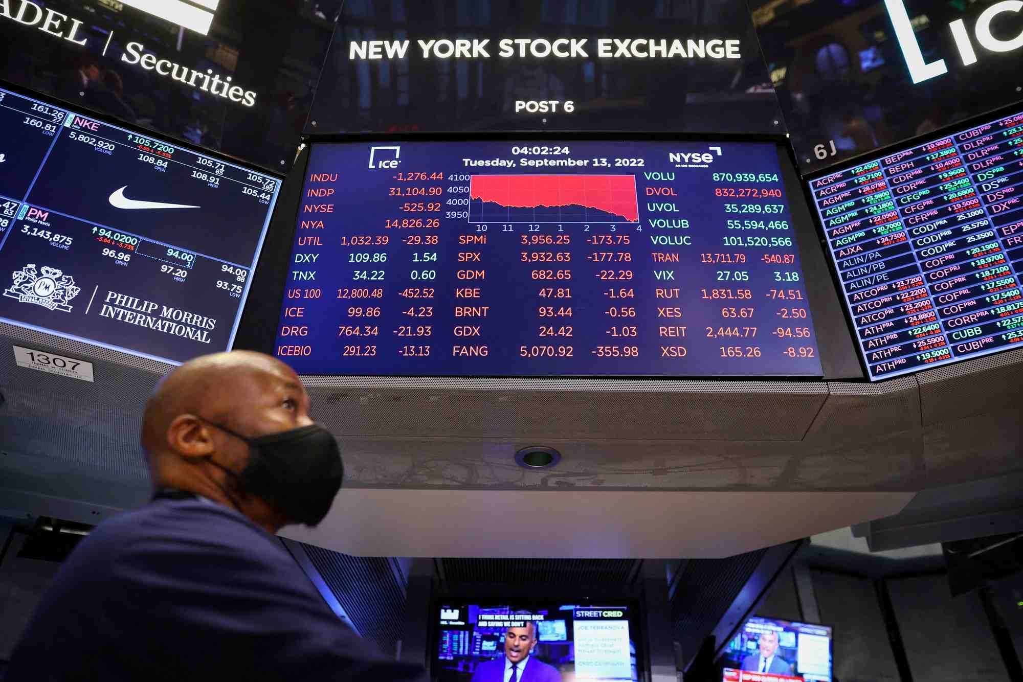 Un trader a la bourse de new york