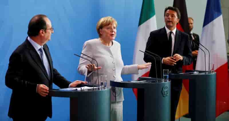 Paris, berlin et rome promettent une reponse commune au brexit