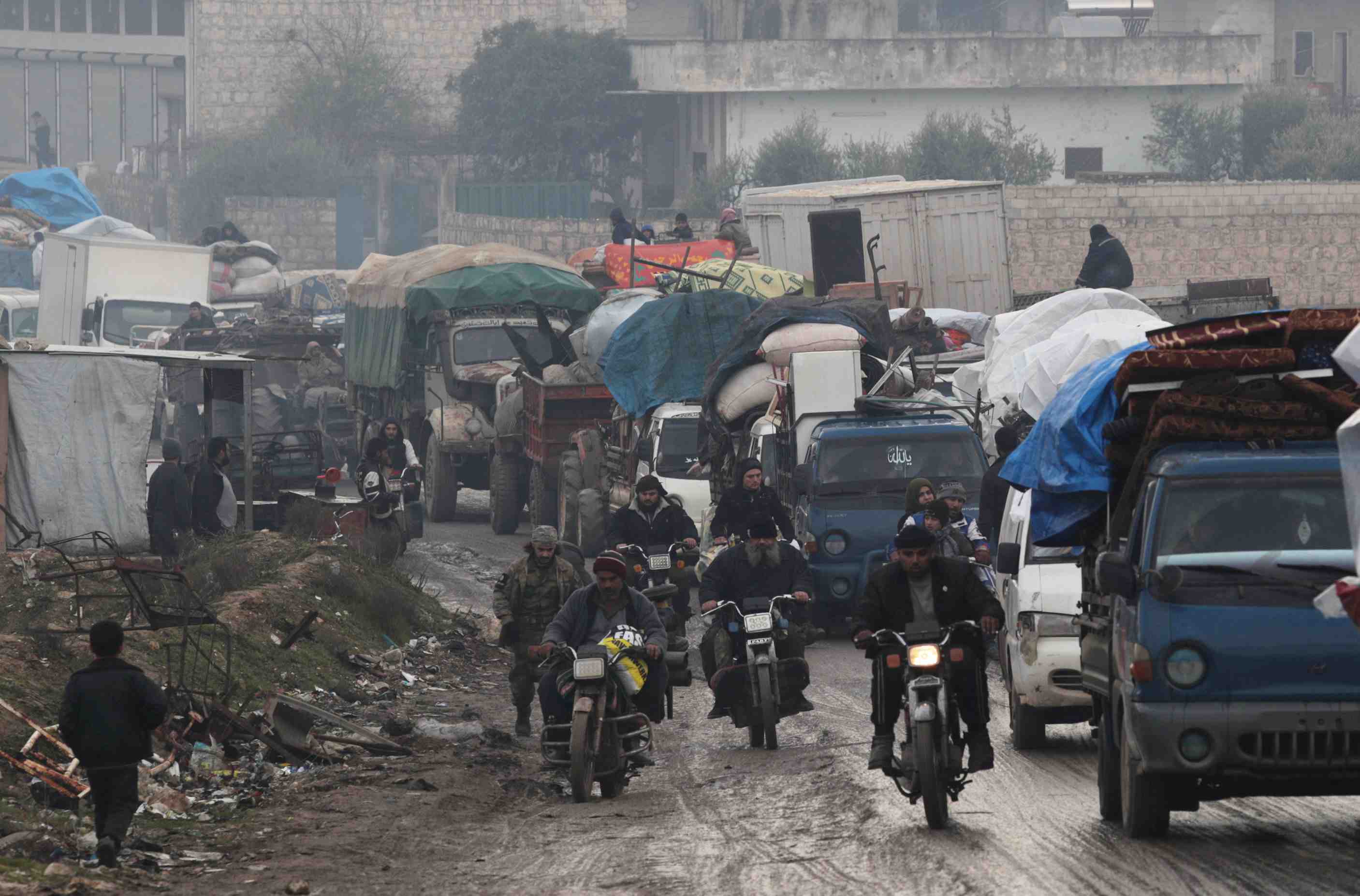 Syrie: combats pour la ville de saraqeb dans la region d'idlib