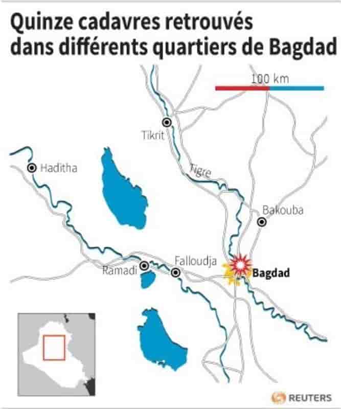 Quinze cadavres retrouvés dans différents quartiers de Bagdad