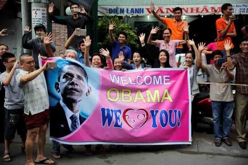 Le president americain evoque les droits de l'homme au vietnam