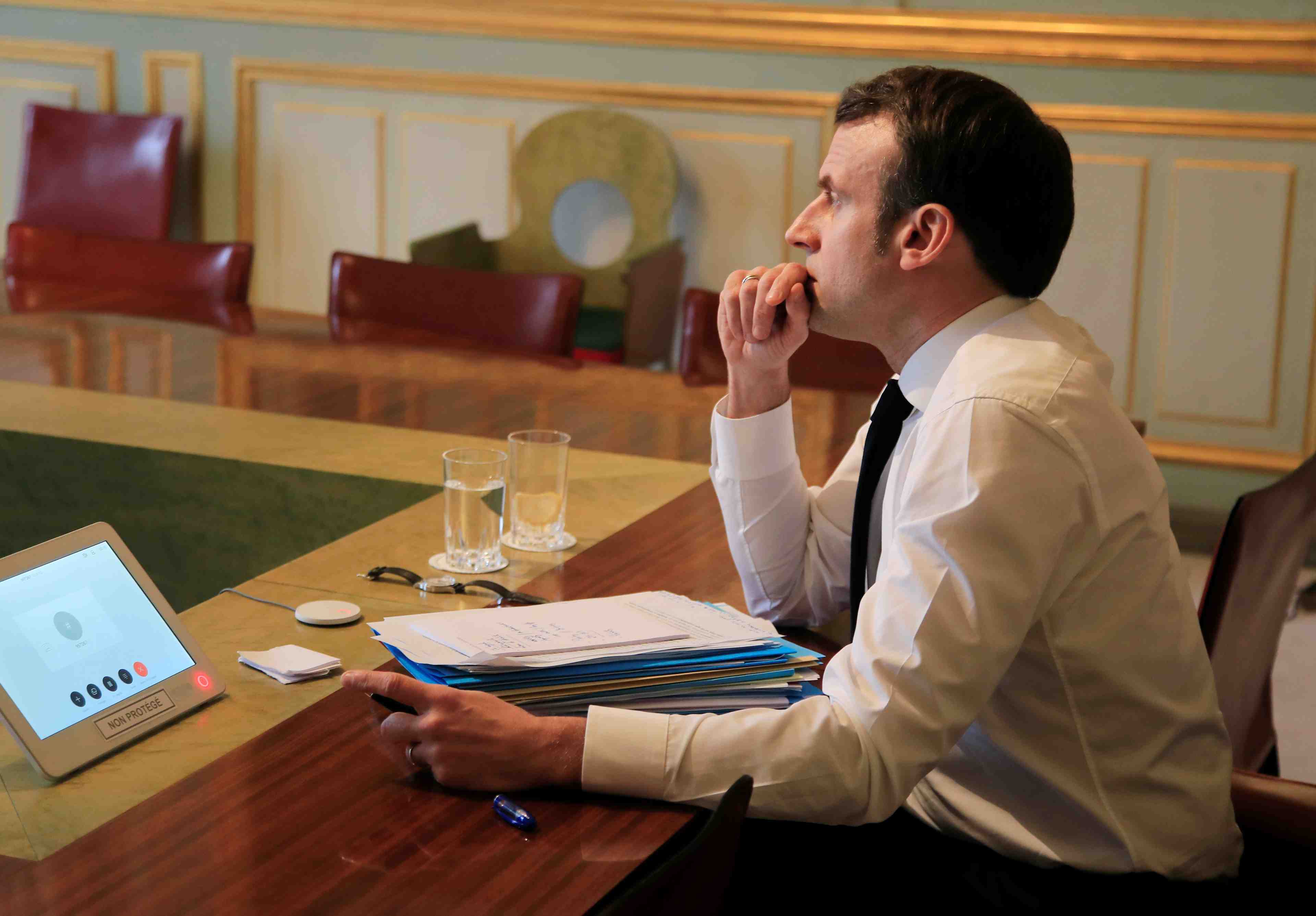 Macron fera une declaration televisee jeudi soir sur le coronavirus