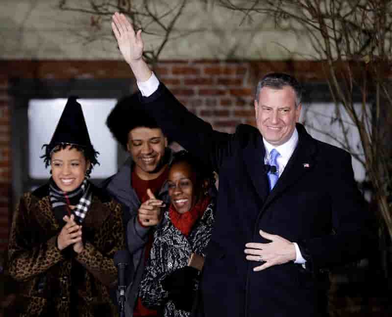 Bill de Blasio prête serment comme nouveau maire de New York