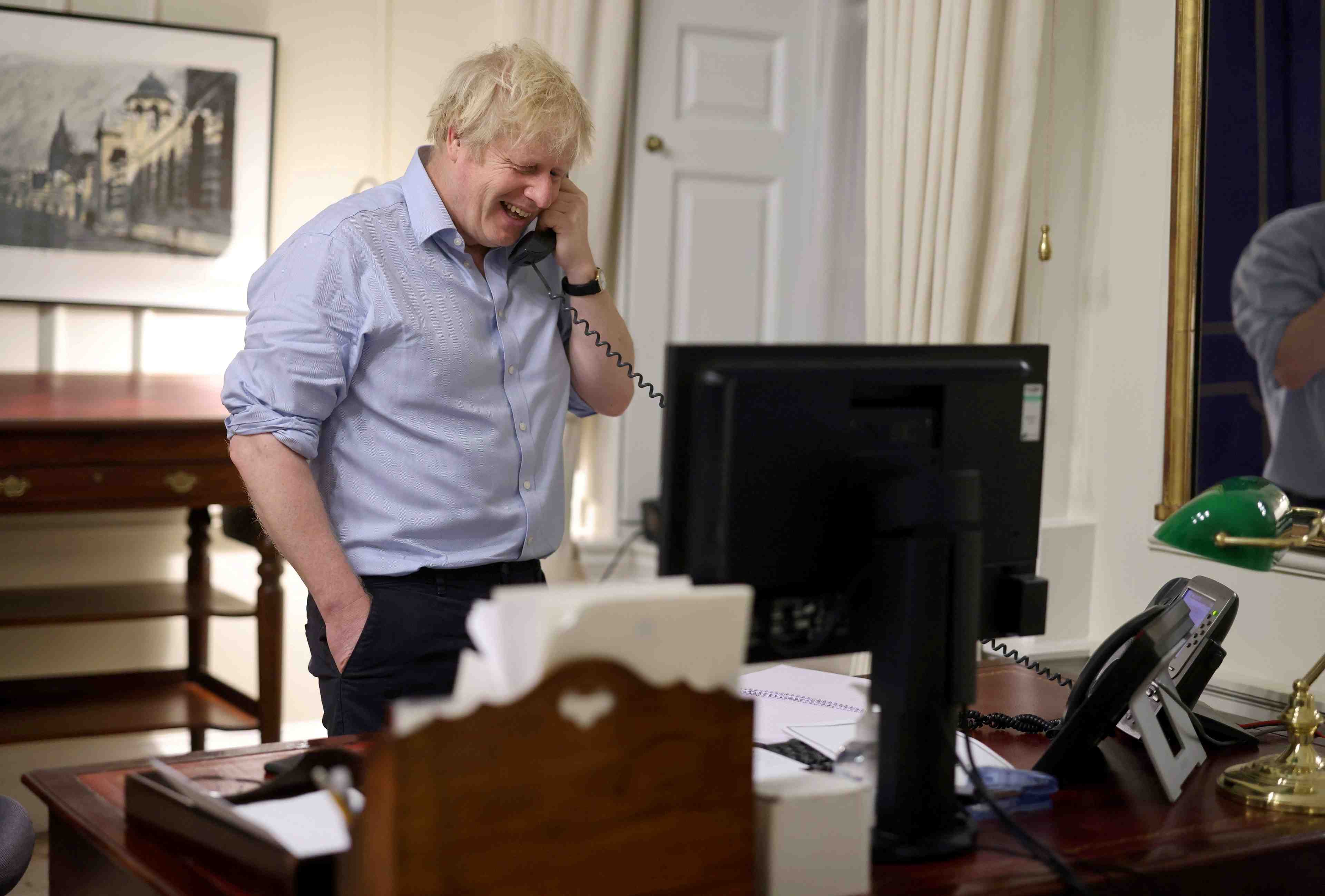 Premiere conversation telephonique entre boris johnson et joe biden
