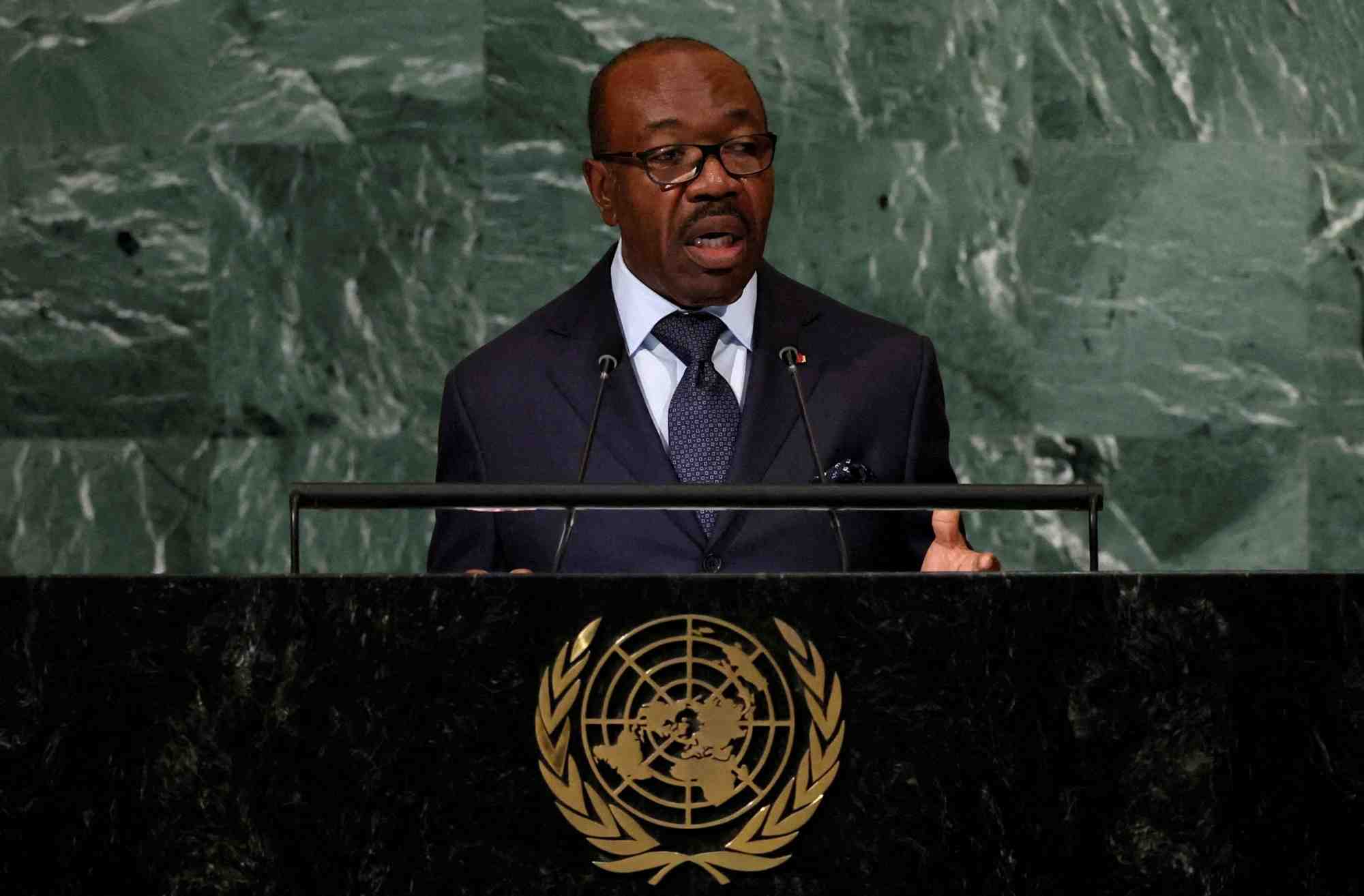 Photo d'archives de president gabonais ali bongo ondimba a new york, aux etats-unis