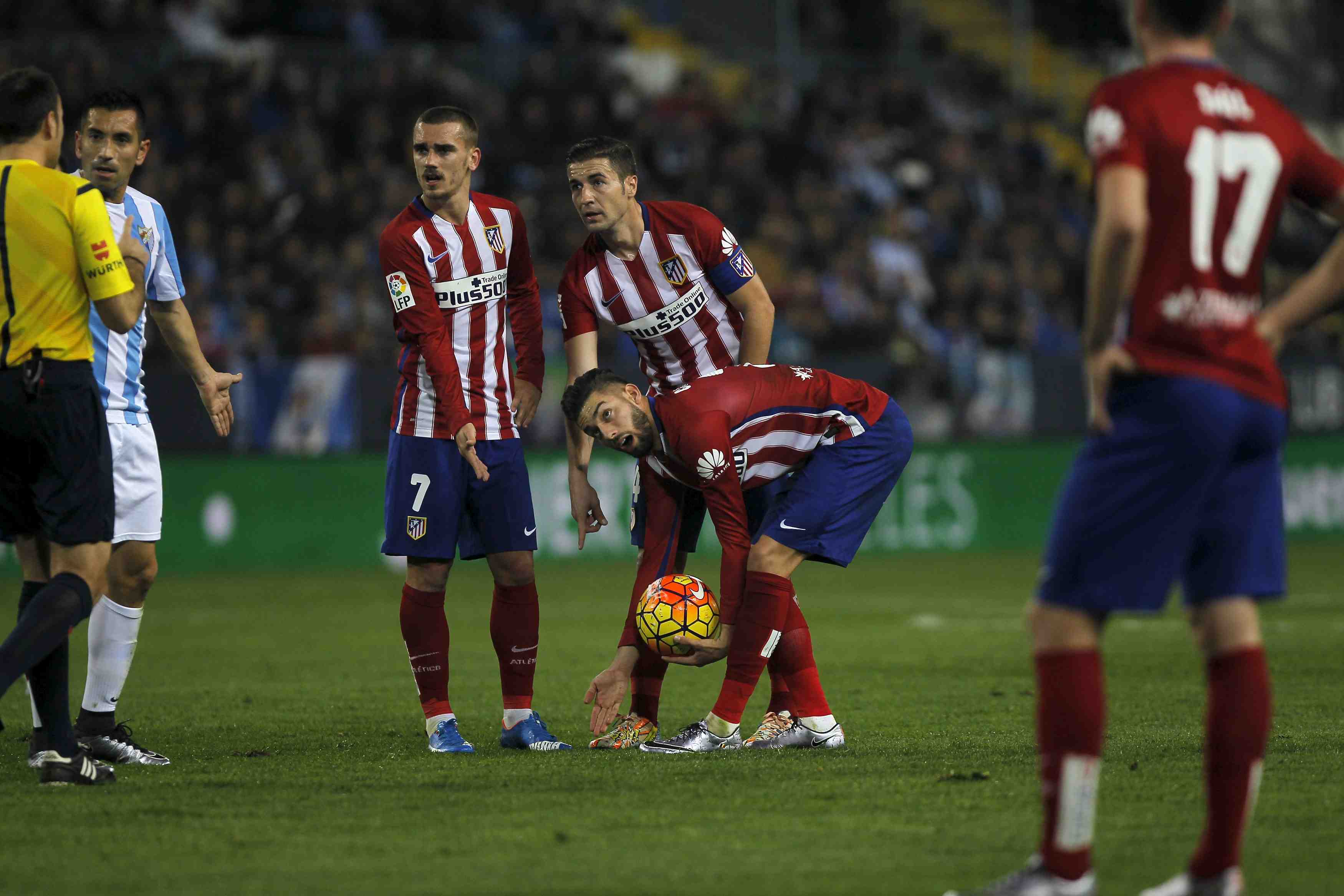 L'atletico rate la marche a malaga
