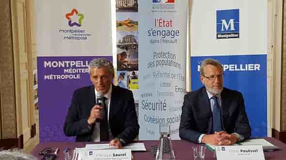Signature des contrats financiers Etat et Ville et Métropole de Montpellier le 23 mai 2018
