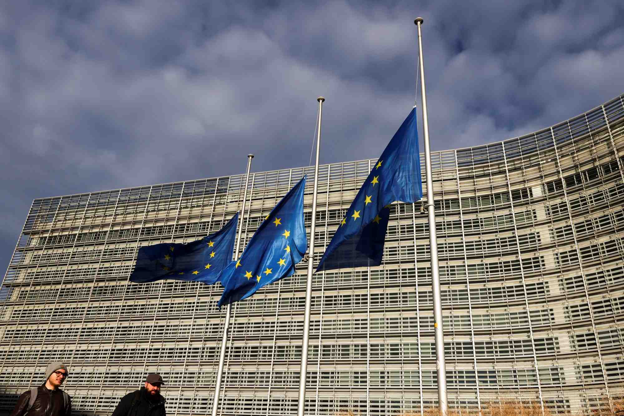 Le siege de la commission europeenne a bruxelles, en belgique