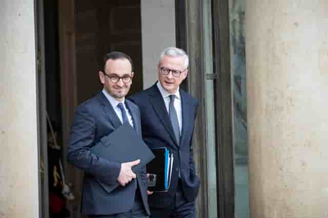 Thomas Cazenave (Comptes publics) et Bruno Le Maire (Economie).
