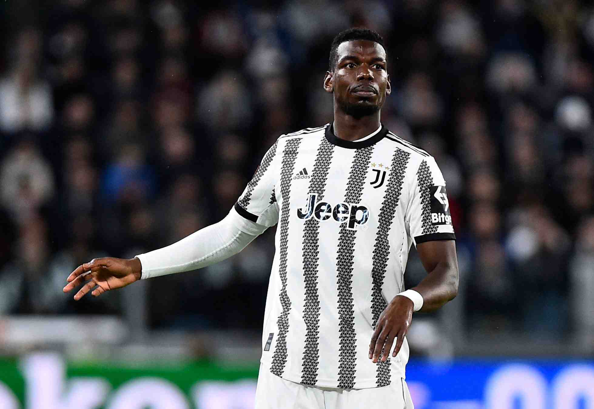 Paul pogba de la juventus reagit allianz stadium, turin