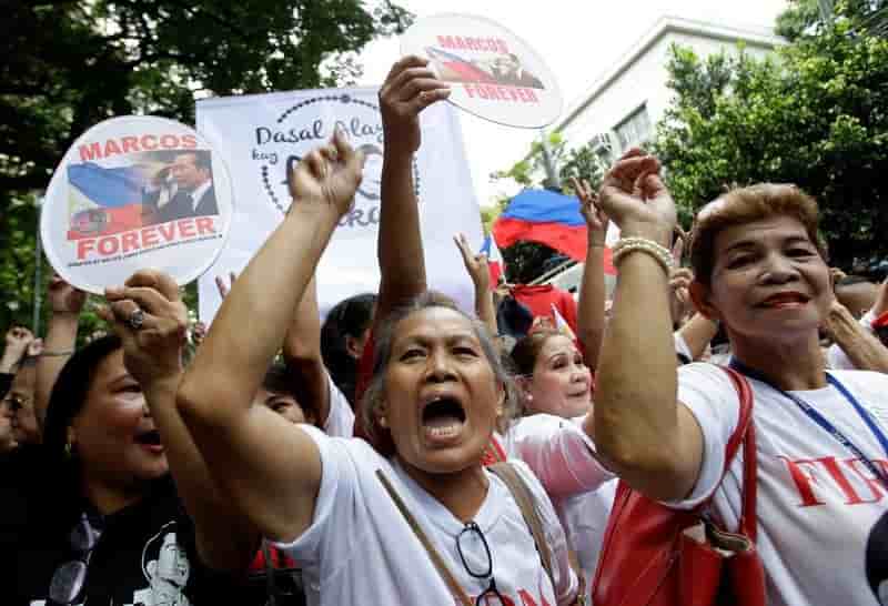 L'ex-dictateur philippin marcos sera inhume au cimetiere des heros