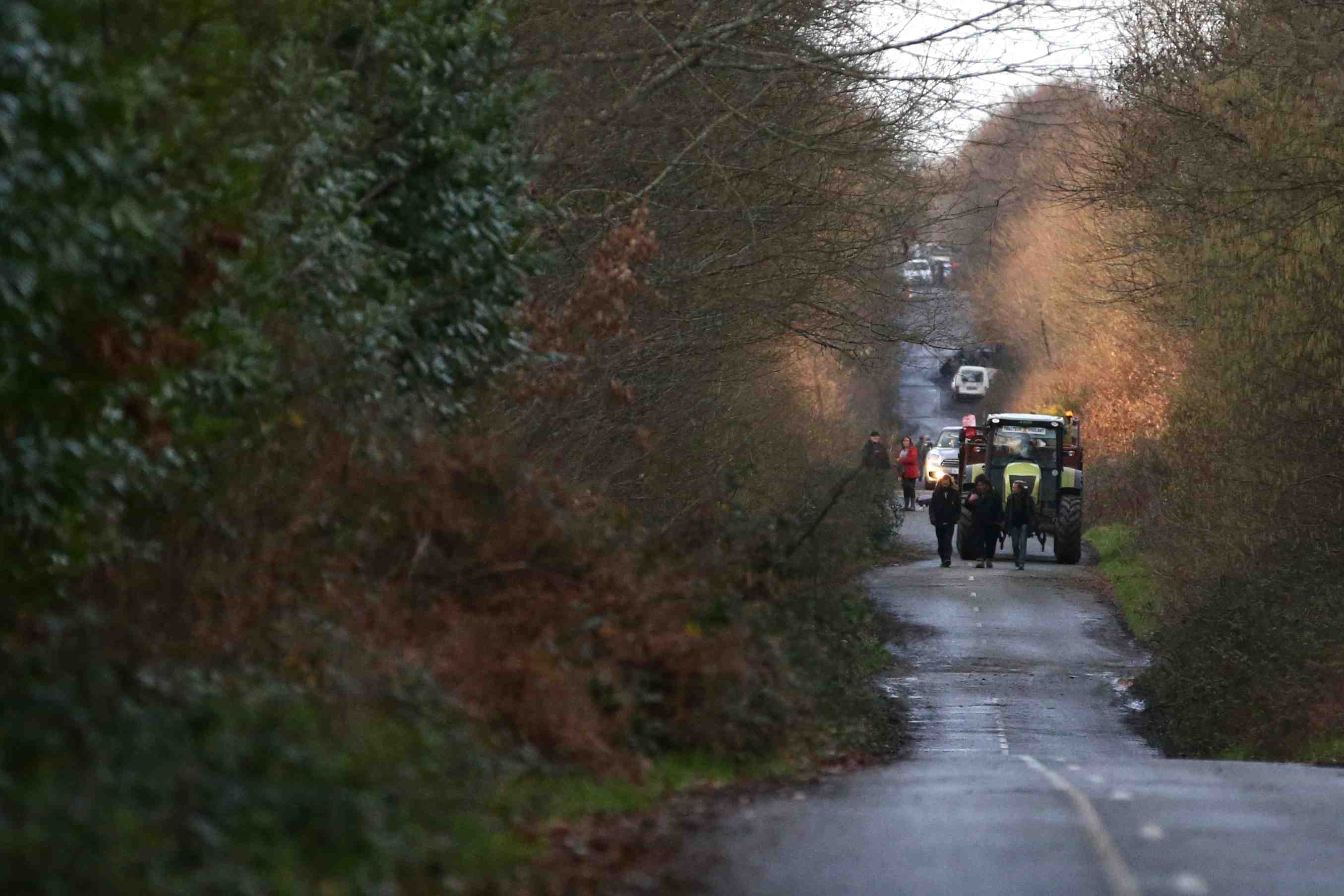 La "route des chicanes" liberee a notre-dame-des-landes