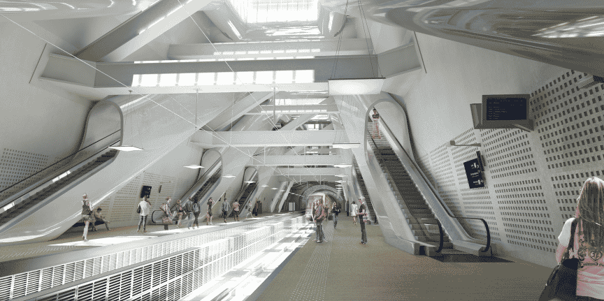Photo d'illustration. Au-delà des transports, tout l'enjeu du Grand Paris Express est de transformer les gares et les villes qu'il traverse.