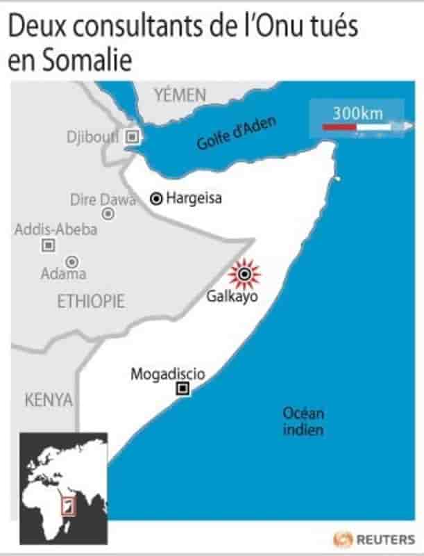 Deux consultants de l'Onu, dont un Français, tués en Somalie