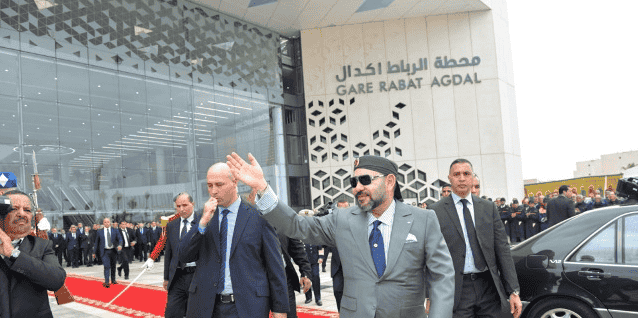 inauguration gare Rabat Maroc roi