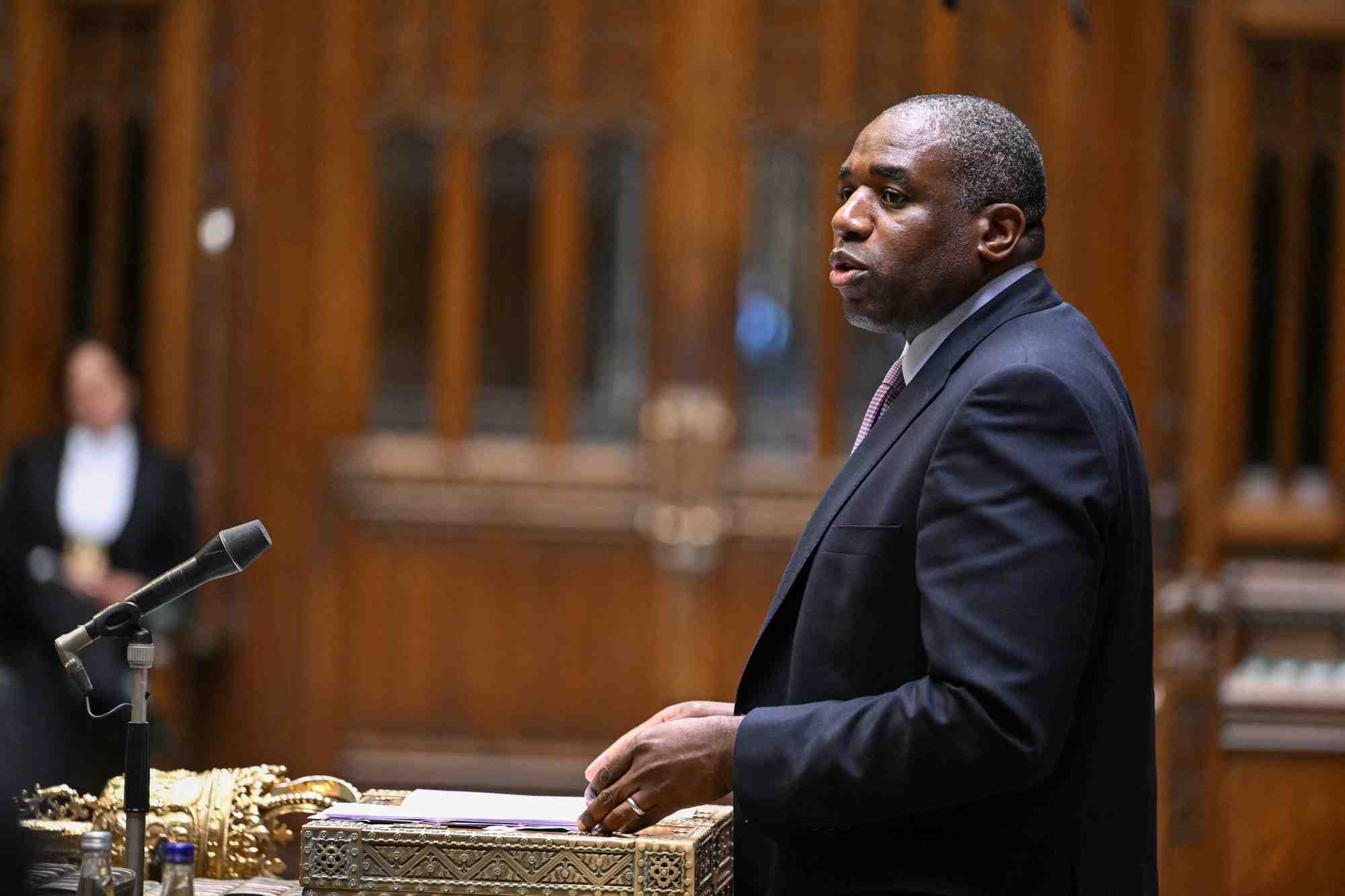 Le ministre britannique des affaires etrangeres david lammy