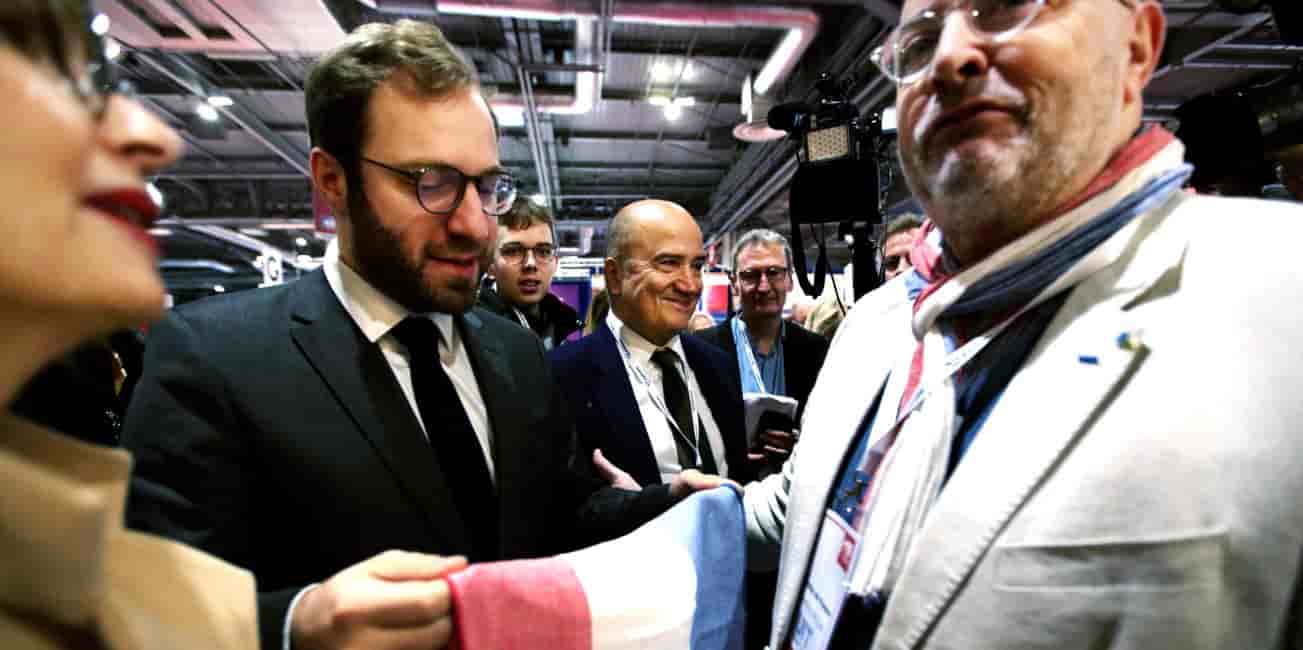 Le ministre de l'Economie, Antoine Armand, en visite au Salon du made in France, le 9 novembre 2024.