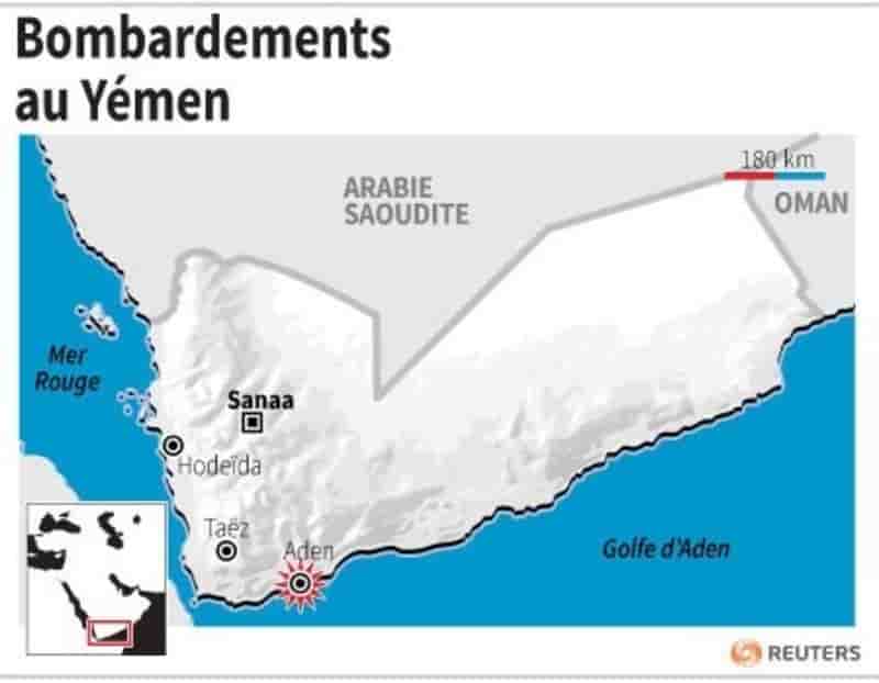 Bombardements au yemen