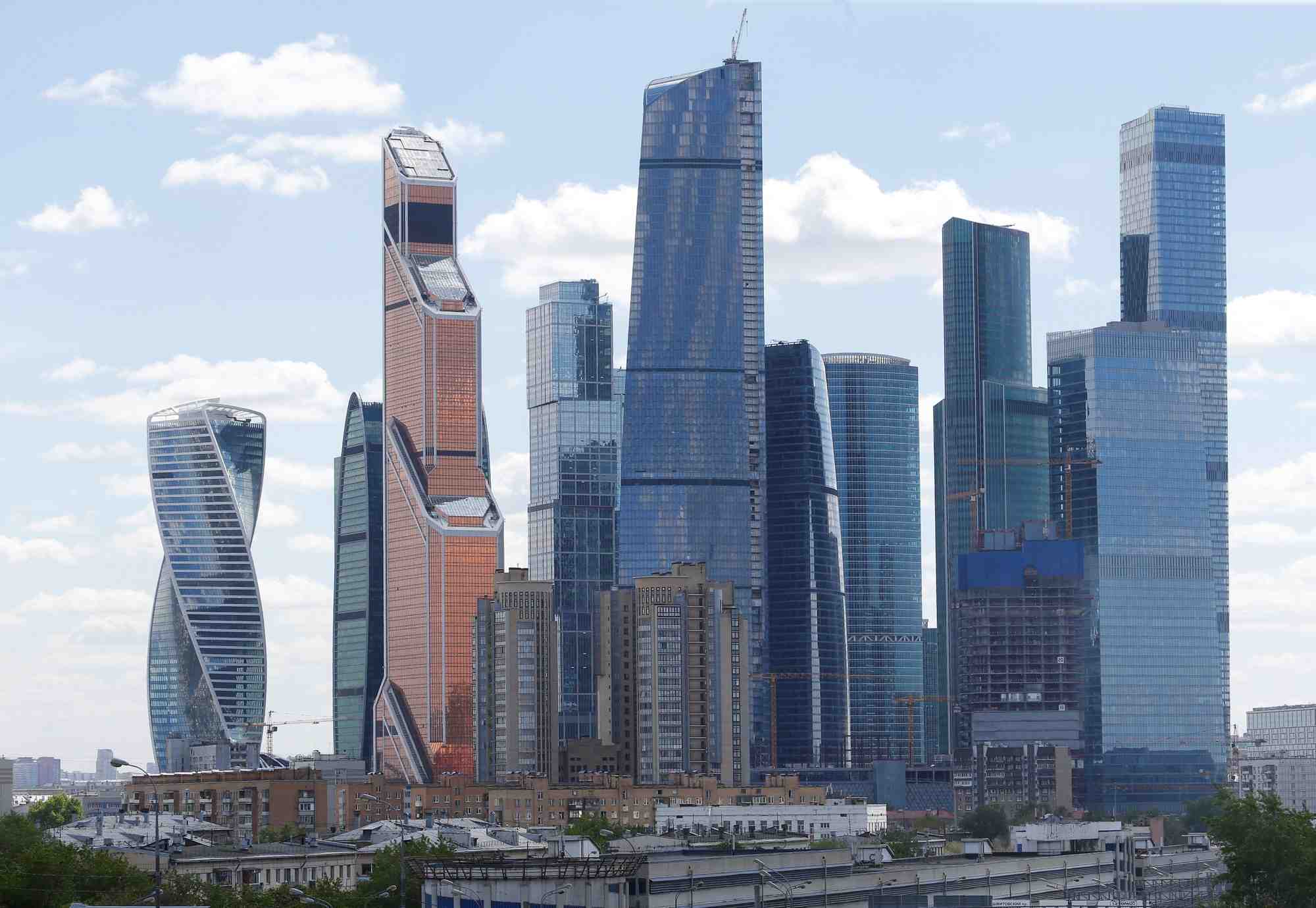 Le centre d'affaires international de moscou, egalement connu sous le nom de "moskva-city"