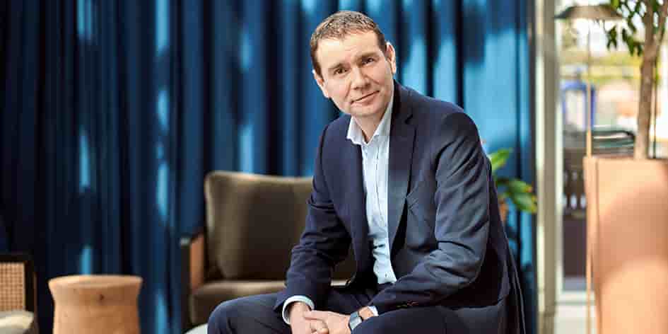 Alexandre Ricard, mercredi au siège parisien de l’entreprise.