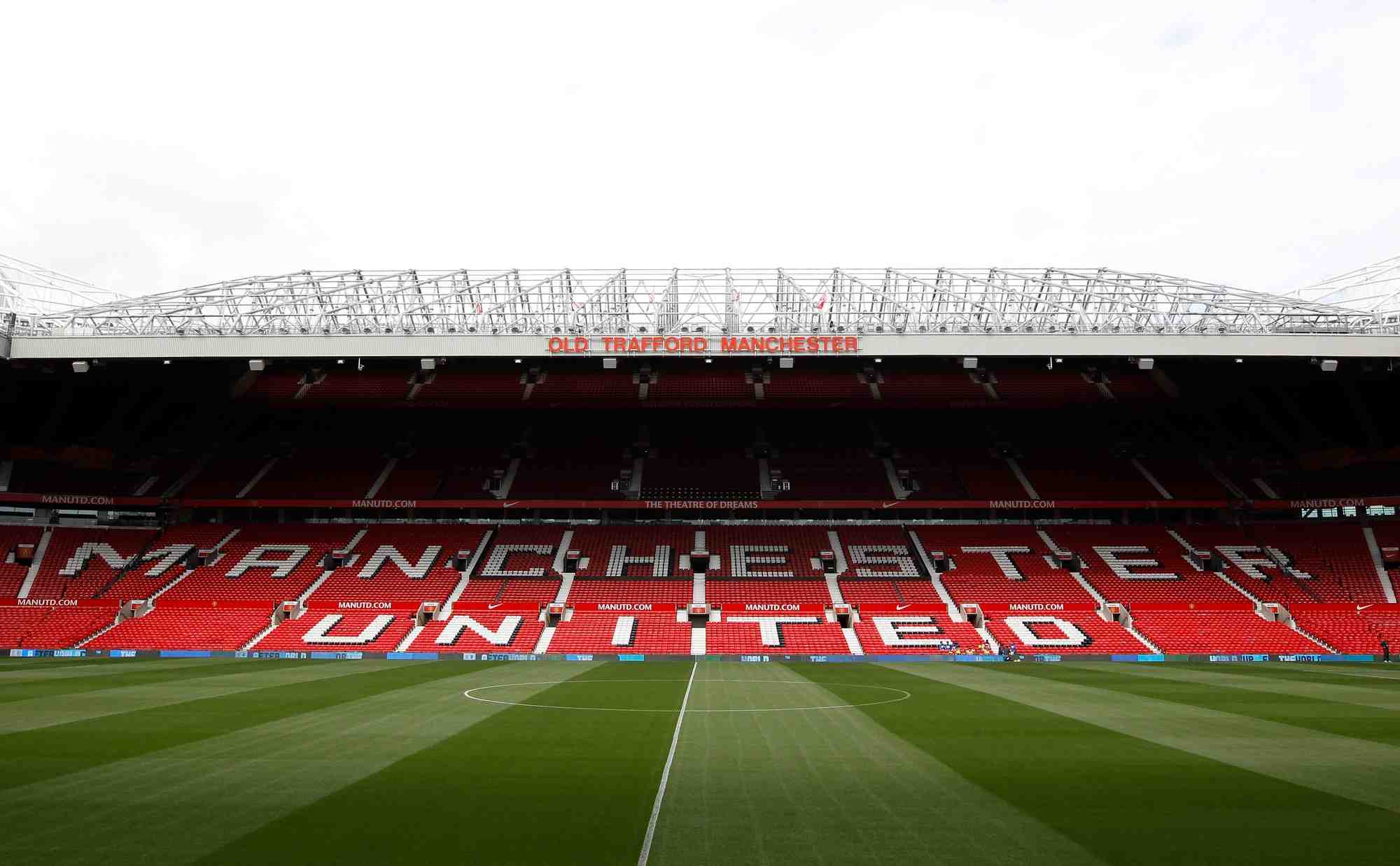 Photo d'archives d'old trafford, stade de manchester united, a manchester, en angleterre
