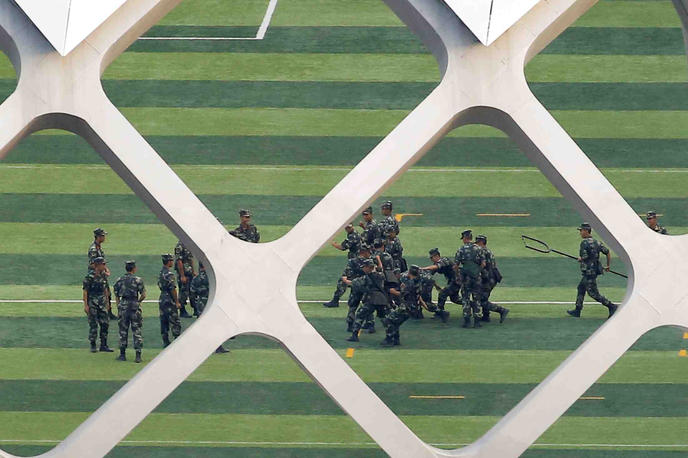 La chine a les moyens d'une intervention a hong kong