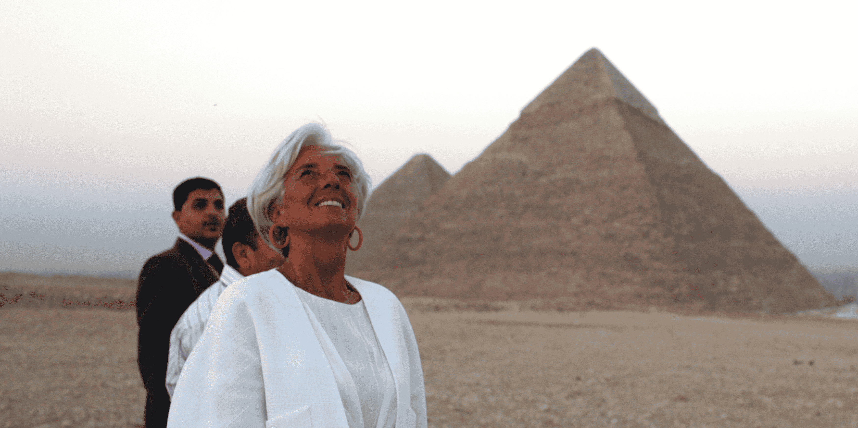 Christine Lagarde Egypte FMI pyramides