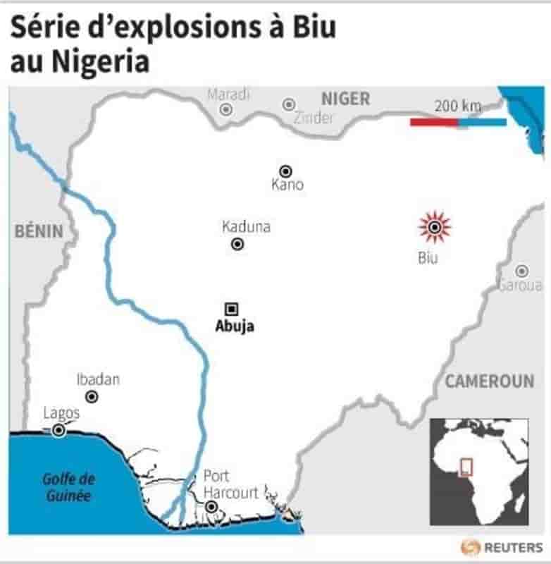 Serie d’explosions a biu au nigeria
