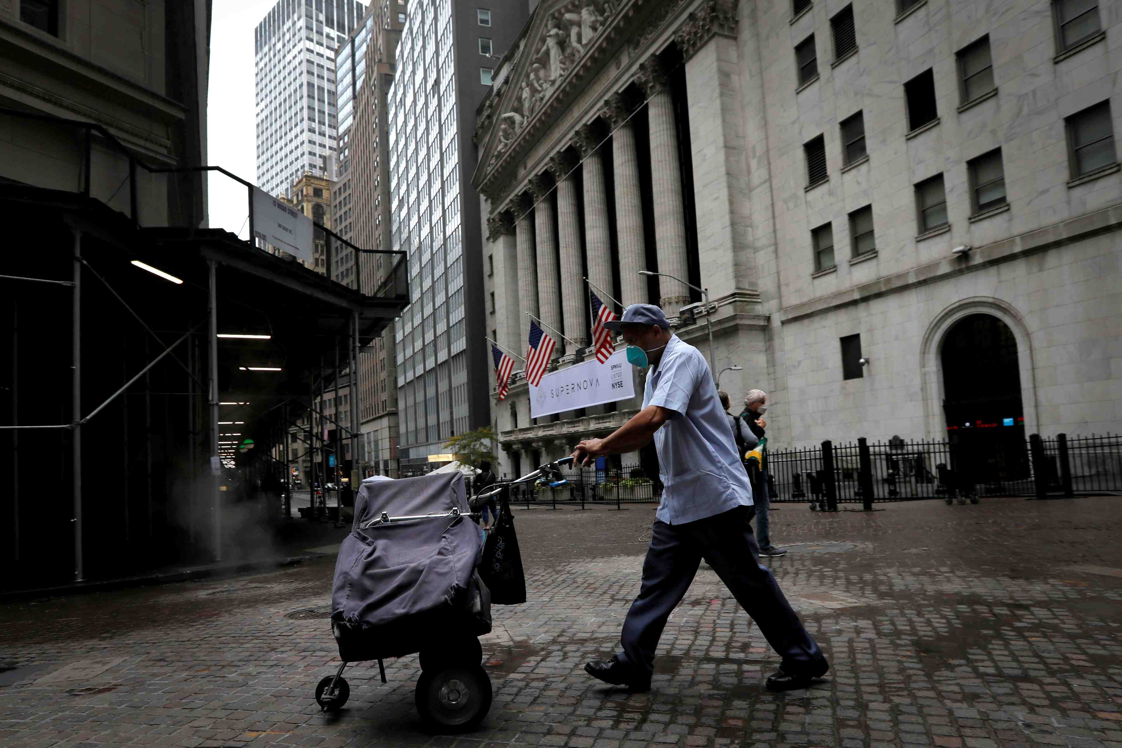 La bourse de new york en hausse en debut de seance