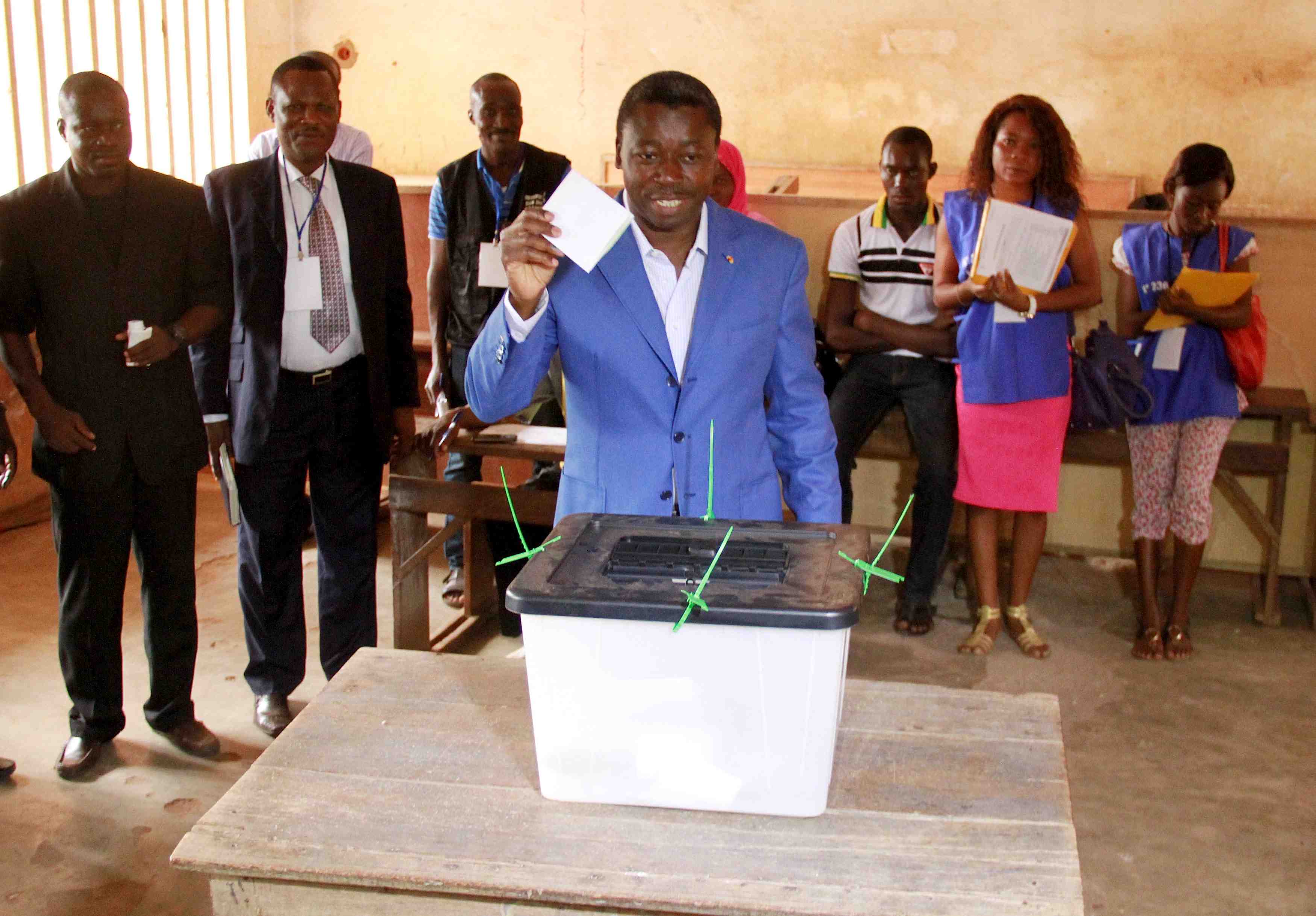 Au togo, le president faure gnassingbe reelu avec 58,75% des voix