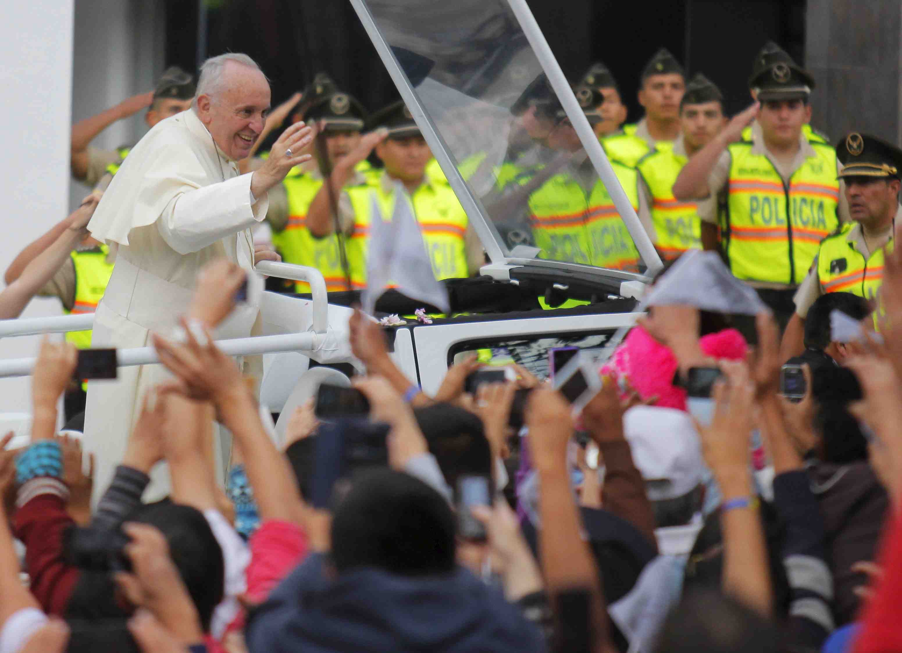 Le pape en equateur