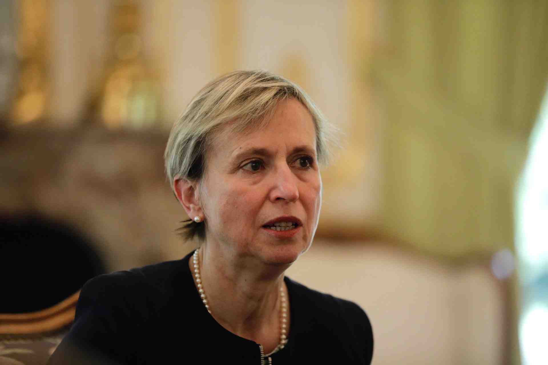 Fabienne Buccio lors de son installation à Bordeaux.