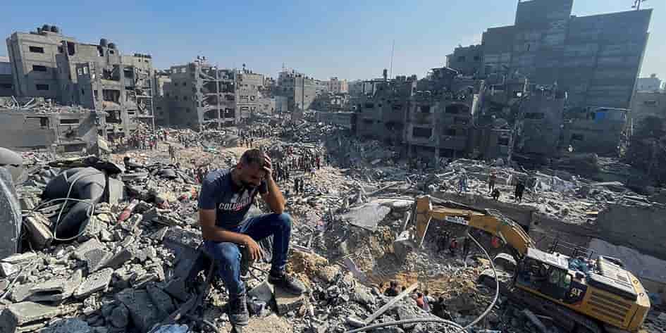 Environ 1,5 million de personnes, soit plus de la moitié de la population de la bande de Gaza, ont fui leur domicile.