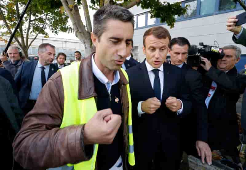 Moyens policiers renforces pour la "fete a macron"