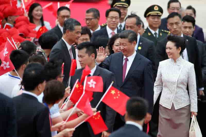 Xi jinping a hong kong pour le 20e anniversaire de la retrocession
