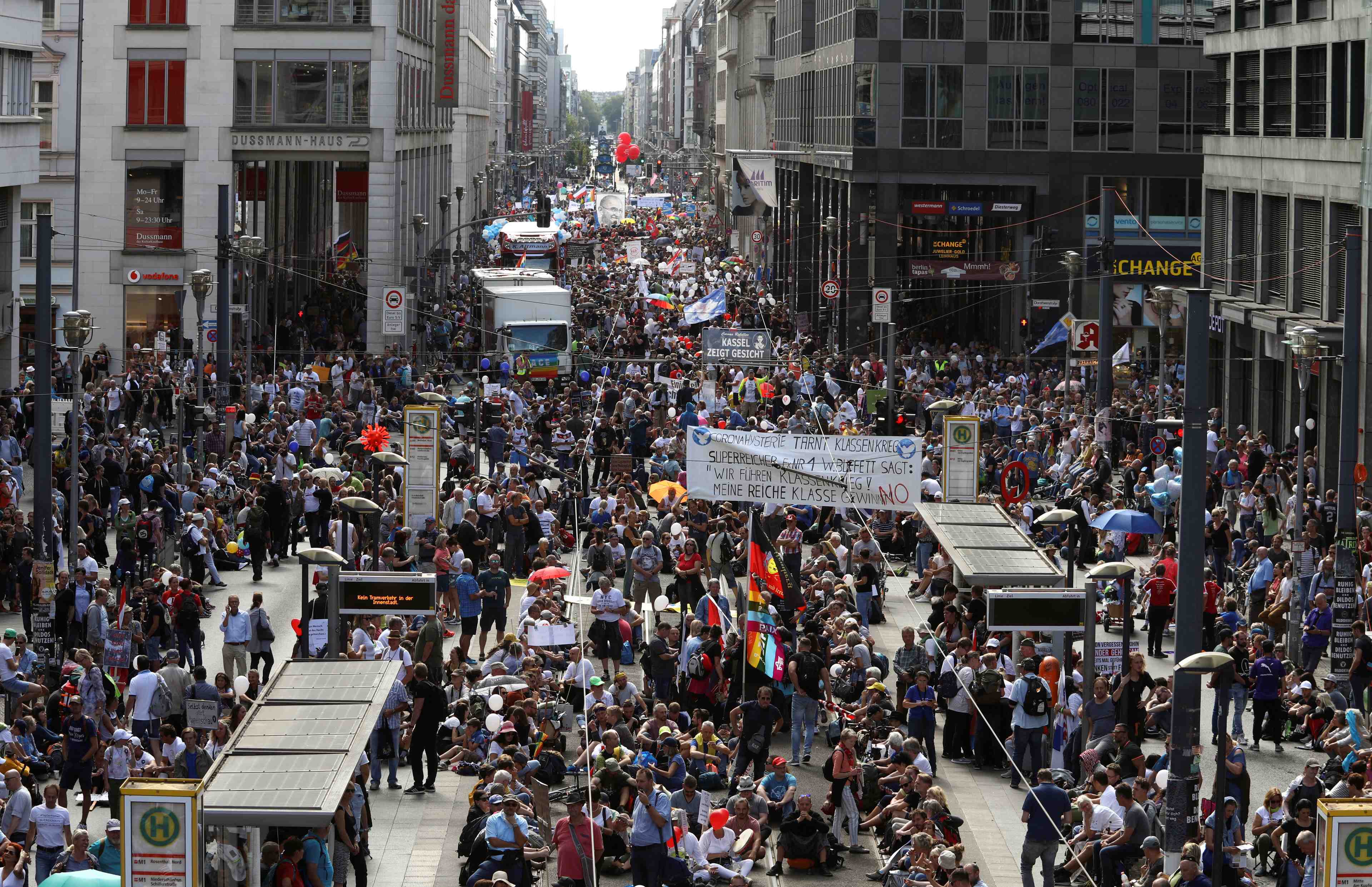 Allemagne: une manifestation contre les mesures sanitaires autorisee a berlin