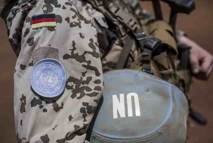 Un soldat allemand du contingent onusien minusma a gao