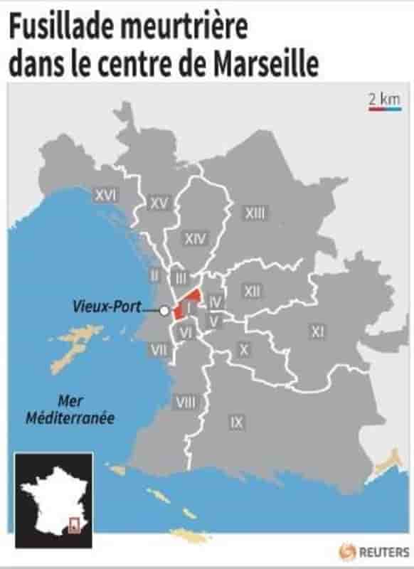 Fusillade meurtriere dans le centre de marseille