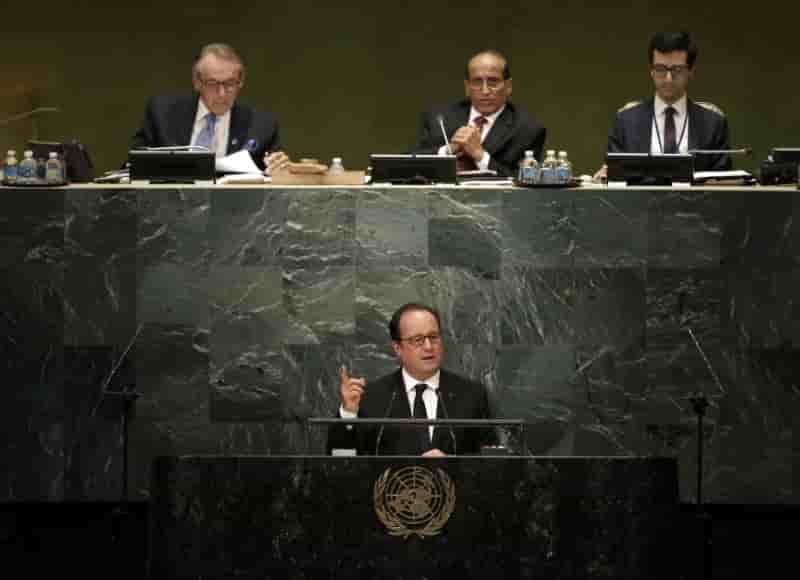 A l’onu, hollande veut eviter une partition de la syrie